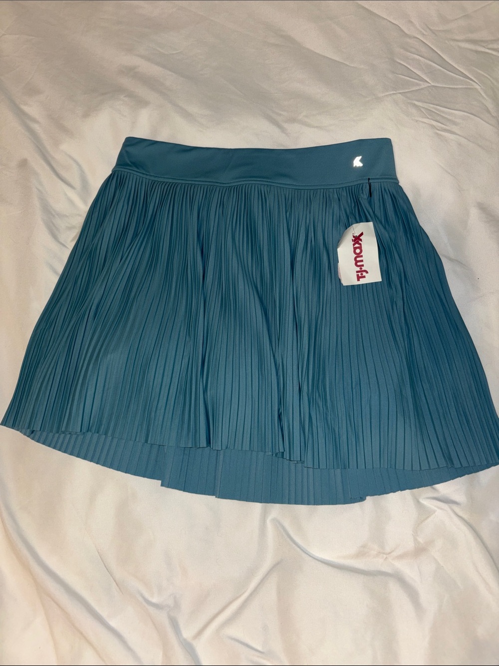 Kyodan Pleated Teal Mini Skirt